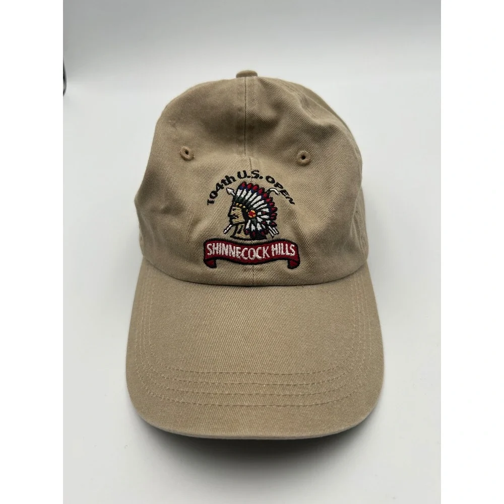 AHEAD 2004 104th US Open Shinnecock‎ Hills Golf Hat Tan Adjustable Strapback Cap